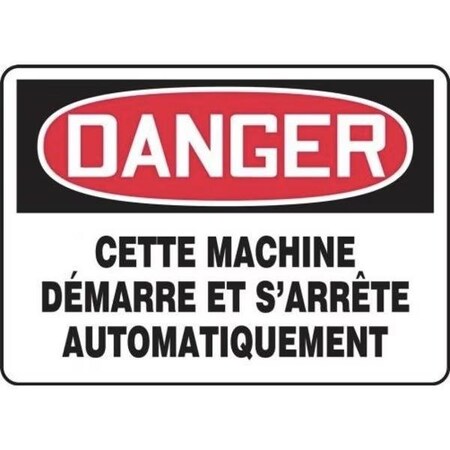 Accuform OSHA DANGER SAFETY SIGN  THIS FRMEQM155XP FRMEQM155XP